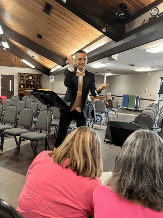Chuck Taft has remained the driving force behind the Reuter Center Singers, now Asheville Senior Chorus.