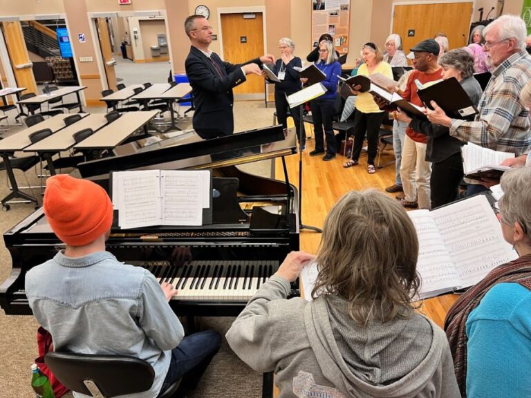 Chuck Taft, the director/conductor, Eric the pianis