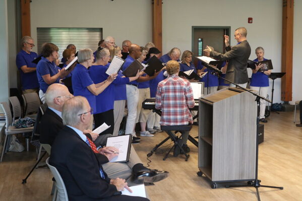 Weaverville Memorial Day Observance Chuck, Eric, and the Asheville Senior Chorus