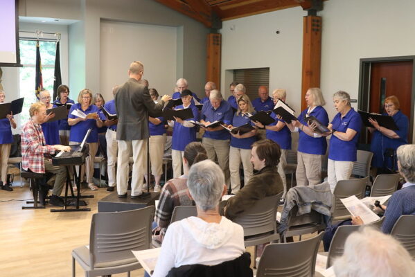 Weaverville Memorial Day Observance - National Anthem was performed by ASheville Senior Chorus.